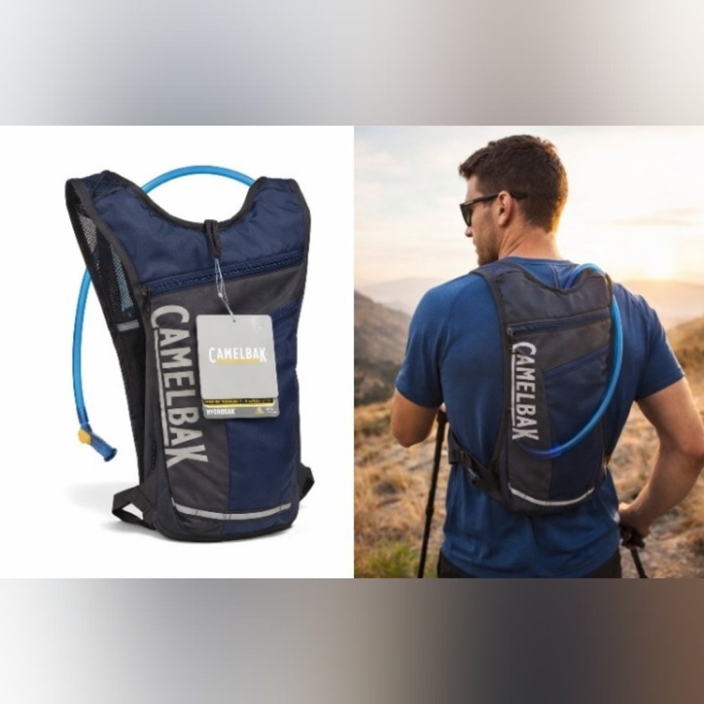 Camelbak Hydrobak Hydration Backpack 1.5L 50 OZ Charcoal Gray Navy